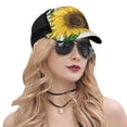 thumbnail image 5 of Disketp Sunflowers (2) Print Trucker Hat Men Women - Mesh Baseball SnapBack Cap, 5 of 7