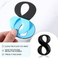 thumbnail image 5 of 10 Pcs House Numbers 3D Door Mailbox Numbers 0-9 Self Adhesive House Door Numbers House Street Address Numbers Stickers for House, Apartment, Office, Hotel Room, Mailbox Signs(Black, 4 x 2.5 Inches), 5 of 8