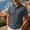 Gray #013, variant on Men's Summer Casual 3-Button Polo Shirts Solid Color Classic Soft Breathable Fabric Tops, L