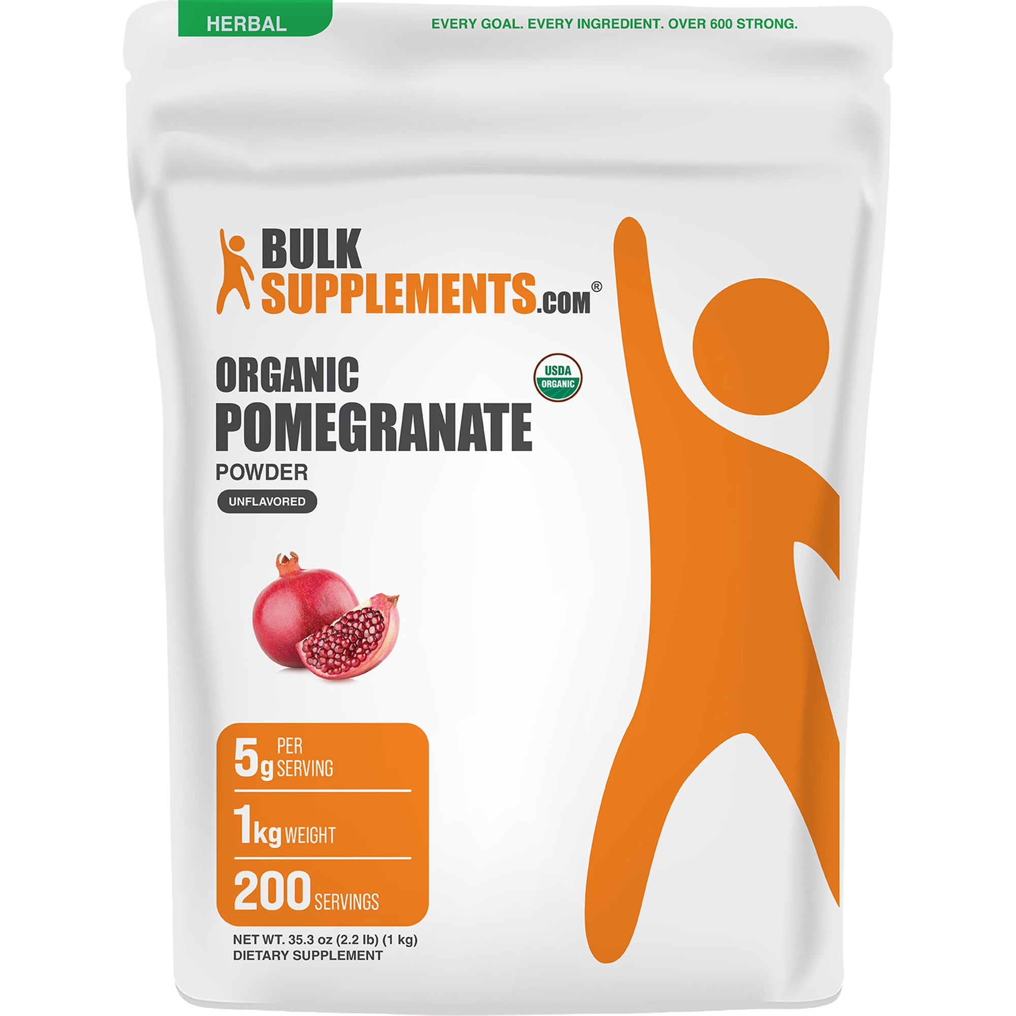 BulkSupplements Organic Pomegranate Powder - 1 Kilogram (2.2 lbs)