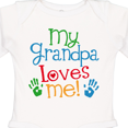thumbnail image 4 of Inktastic Grandpa Loves Me Boys or Girls Long Sleeve Baby Bodysuit, 4 of 5