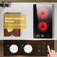 thumbnail image 3 of Electric Stove 2 Bruner, Plug in Electric Cooktop 110v, 12 Inch Kitchen Electric Stove Countertop & Built-In, Knob and Touch Control, 9 Power Levels, 2000w, Safety Lock, Pause, Timer, Karienvir, 3 of 7