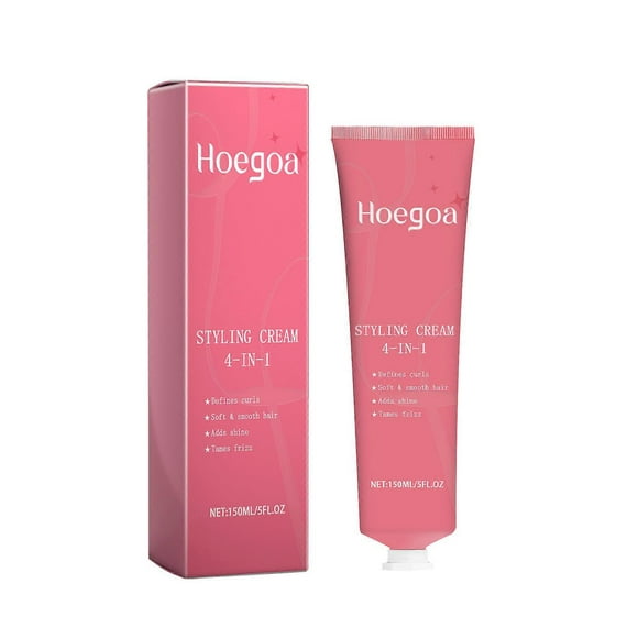 Styling Cream, 4-In-1 Hair Styling Cream for Flyaways,Suitable for all kinds of curly hair styles