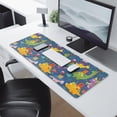thumbnail image 2 of Long Mouse Pads for Desk,Blue Cartoon Dinosaurs Party Pattern Desk Mats on Top Of Desks, Desk Mouse Pad Extra Large with 3mm Non-Slip Base and Stitched Edge for Gaming,Office,Work,Home 31.5"x11.8", 2 of 6