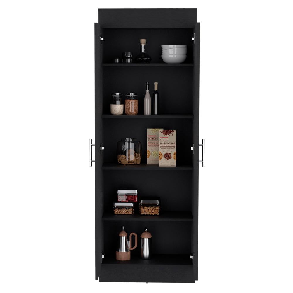 We Have Furniture Pantry Cabinet Clinton, Kitchen, Black