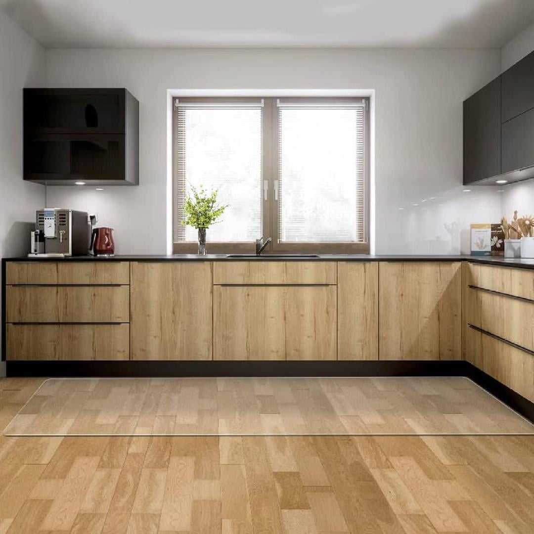 1.5mm Thick 60 x 60 Inches Frosted Kitchen Flooring Mat Protector