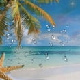 thumbnail image 5 of Orinice Palm Tree Starfish Beach Bathroom Decor Set with Hooks, Colorful Luxurious Polyester Fabric Shower Curtain, Waterproof and Easy to Install, 100% Polyester Fabric 69x72, 5 of 7