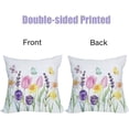 thumbnail image 5 of 2 Pack Waterproof Spring Floral Pillow Covers 16x16 Inch Pink Tulip Flower Lavender Butterfly Throw Pillow Covers Outdoor Spring Summer Farmhouse Decorations Cushion Case Double Sided, 5 of 6
