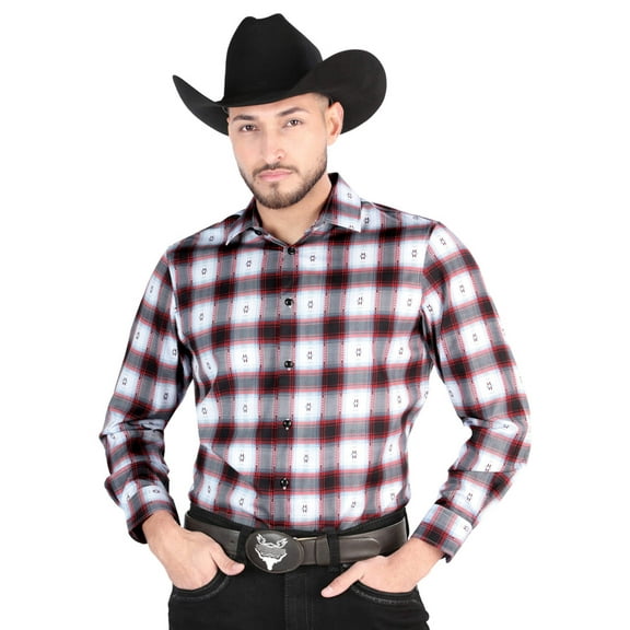 El General - Casual Long Sleeve Shirt - Black/Red 44701