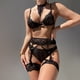 thumbnail image 2 of Gibobby Conjunto de lencería Sexy Lencería Sexy para Mujer Baby Doll Mujer Sexy Color Negro Mono Sensual y Elegante Fina Lenceria para Dama(Negro, XG), 2 of 5