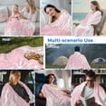 thumbnail image 5 of Coral Pink Cooling Blanket,Lightweight Breathable Summer Throw Blanket with Double Sided Cold Effect,Coastal White Ocean Marine Nautical Beach Picnic Blankets Bed Sheet for Hot Sleepers 50"x60", 5 of 8