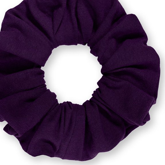 Scrunchies Cotton Knit Standard Size Ponytail Holder Made in USA Scrunchie King Plum