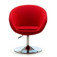 thumbnail image 6 of Manhattan Comfort Hopper Fabric Adjustable Height Accent Chair in Red, 6 of 6