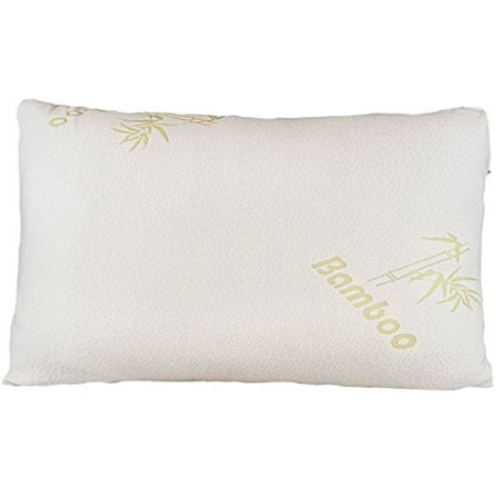 Bamboo Pillow Firm Shredded Memory Foam Stay Cool Removable