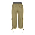 thumbnail image 3 of Pantalon Capri Cargo pour Femmes Été Décontracté Plein Air Actif Randonnée Capris Cargos avec Multiples Poches, 3 of 7