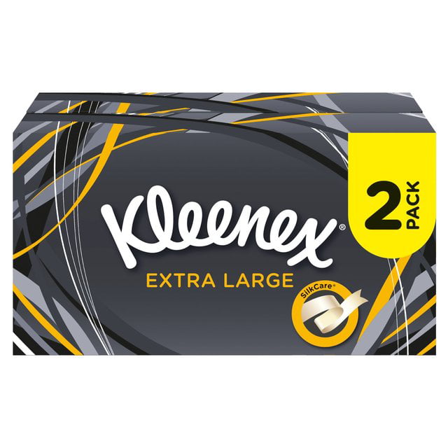 Kleenex Extra Large Mansize Facial Tissues Pack of 24 Compact Tissue Boxes 