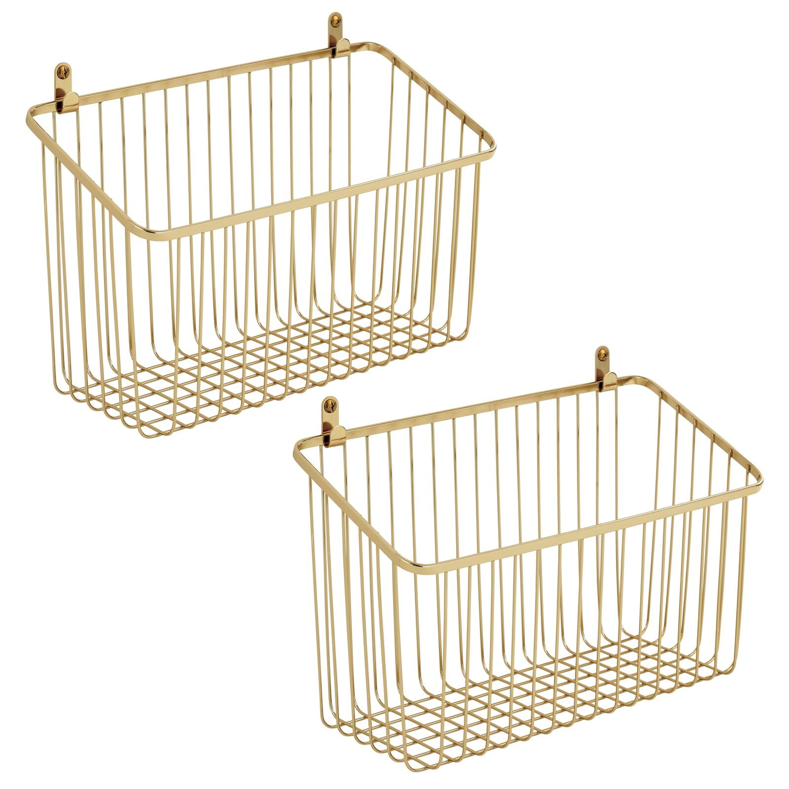 Small Wire Storage Baskets for Crafts Flatware Office Supplies & More 9 x 3 x 2 