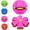 Pink, variant on Magic Ball,Magic Meta Ball with 6 LED Lights,Dual Form Freely Switchable Magic Bouncing Ball for Indoor & Outdoor (Pink)
