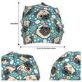 thumbnail image 2 of Rocae PUG HEAD And Flower for Beanies Hats for Men Women Warm Chunky Knit Hats Winter, 2 of 7