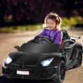 thumbnail image 4 of Costway 12V Kids Ride On Car Licensed Lamborghini SVJ RC w/ Trunk & Music Black, 4 of 10
