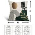 thumbnail image 5 of Boho Outdoor Pillow Covers 16x16 Inch Green Gold Throw Pillow Covers Bohemian Leaves Tropical Farmhouse Decorative Pillowcase Square Cotton Linen Cushion Covers for Couch Sofa Bedroom Home (Pack of 2), 5 of 6