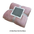 thumbnail image 3 of Clearance Under $5! Rvasteizo Throw Blanket Blanket Flannel Cover Blanket Sofa Blanket Winter, Pink, 70x100cm/27.55x39.37in, 3 of 5