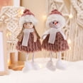 thumbnail image 3 of Agiferg New Christmas Decorations Creative Santa Claus Snow Doll Doll Christmas Tree Pendant Mini Doll, 3 of 5