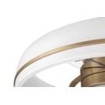 thumbnail image 4 of Taylor 20 in. White/Satin Brass Finish Indoor Fandelier, Integrated LED Light & Remote Included, 4 of 4