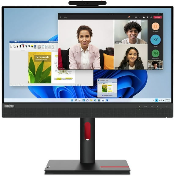 Lenovo Tiny-In-One 24 Gen 5 23.8" 16:9 Full HD Touchscreen IPS WLED LCD Monitor, Black