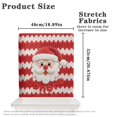 thumbnail image 6 of Xoenoiee Santa Claus Knit Print Chair Back Covers for Dining Room, Universal Back Chairs Protector, Modern Backs Covers for Dining Chair Decoration, 20 x 19 Inches Christmas Decor, 1 Pack, 6 of 7
