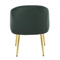 thumbnail image 5 of LumiSource Gold Metal, Green Velvet Shiraz Chair, 5 of 7