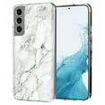 thumbnail image 1 of TalkingCase Thin Slim Case Compatible for Samsung Galaxy S22 5G, White Marble Print, Lightweight, Flexible, Soft, USA, 1 of 7