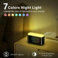 HOUSBAY Digital Alarm Clock for Bedroom, Large Display with Dimmer