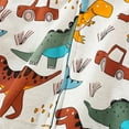thumbnail image 6 of Hpapadks Boys Winter Coat Long Sleeve Full Dinosaur Cars Cartoon Print Zipper Hooded Cardigan Hoodie Boys Jacket Light Gray 6-7 Years, 6 of 7