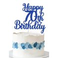 thumbnail image 1 of Cake Topper Decoburst Azul con Brillo Feliz 70 Cumpleaños, 1 of 5