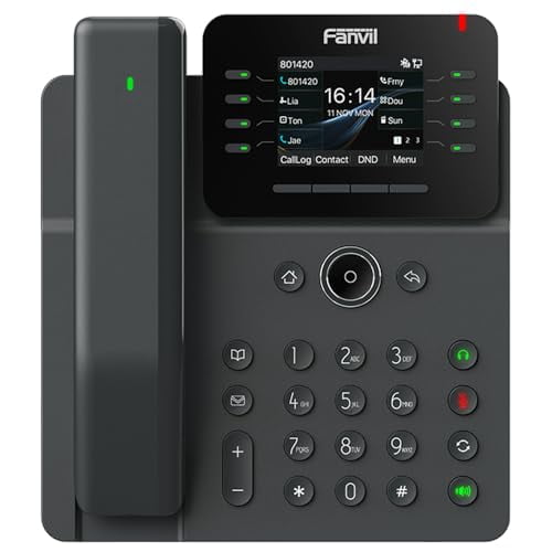 V62 Pro Prime Business IP Phone, 2.8 Color Screen, HAC Wireless handset, 12 SIP Lines