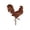 B, variant on Metal Rooster Yard Decor, Processed With Vintage Wrought Iron Craft, Bright Colored Finished Metal Yard Art, Ground Insert Ornament For Lawn And Courtyard Landscape Layout
