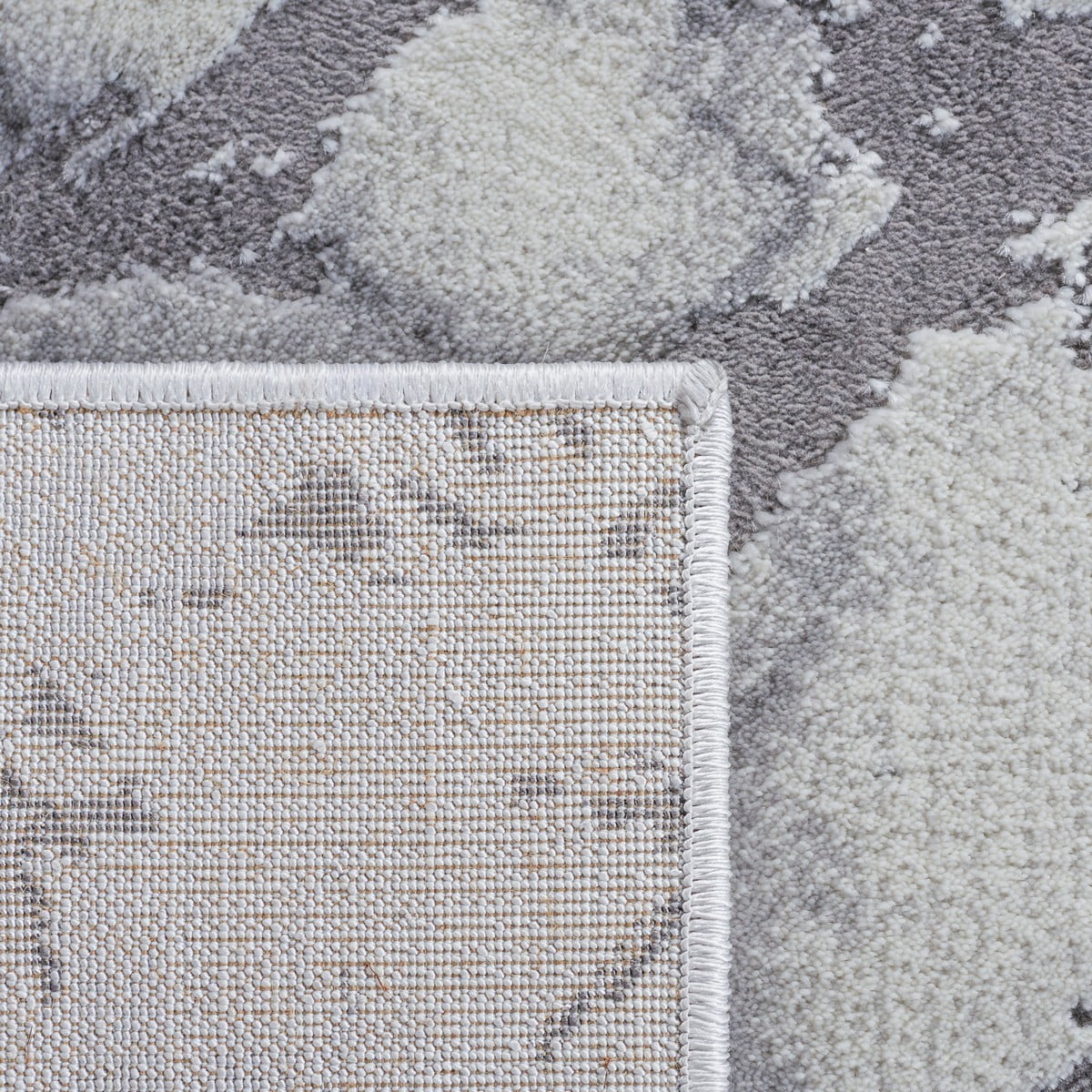 SAFAVIEH Craft Sharlene Abstract Area Rug, Grey/Dark Grey, 6'7" x 6'7" Square
