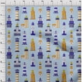 thumbnail image 4 of oneOone Velvet Gamboge Yellow Fabric Sea Lighthouse Craft Projects Decor Fabric Printed By The Yard 58 Inch Wide, 4 of 5