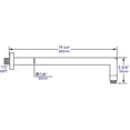 thumbnail image 5 of ALFI ABSA20R-PC 20 Po Bras de Douche Mural Rond & 44; Chrome Poli, 5 of 5