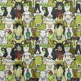 thumbnail image 1 of oneOone Georgette Viscose Light Green Fabric Horse Craft Projects Decor Fabric Printed By The Yard 42 Inch Wide, 1 of 5