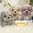 thumbnail image 4 of Chien en Peluche Électrique Interactif - Jouet Chiot Doux Qui Marche Jouet Chien Qui Aboie pour Enfants, 4 of 8