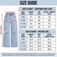 thumbnail image 4 of FEDPOP Baggy Jeans for Girls Wide Leg Ripped High Elastic Waisted Denim Pants Cute Summer Trousers Y2K Streetwear 7-14Y, 4 of 8