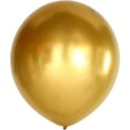 thumbnail image 1 of Conjunto de 10 globos de oro de metal de cromo de 18 pulgadas KIRIKOU grandes globos redondos de látex grueso de helio para la decoración de la fiesta de graduación de la boda de cumpleaños, 1 of 5