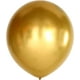 thumbnail image 1 of Conjunto de 10 globos de oro de metal de cromo de 18 pulgadas KIRIKOU grandes globos redondos de látex grueso de helio para la decoración de la fiesta de graduación de la boda de cumpleaños, 1 of 5
