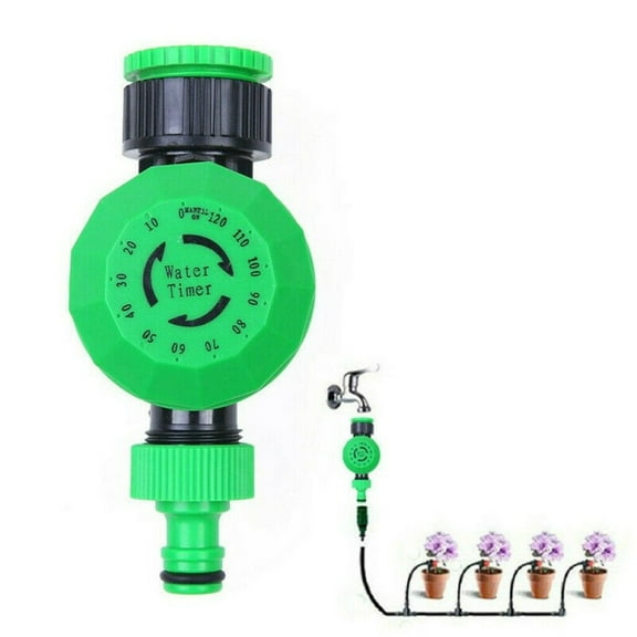 JOGZMZ Mechanical Watering Hose Timer, Sprinkler Timer Watering Timer for Garden Hose, Outdoor Hose Timer Irrigation Timer System for Yard, Lawns185 Green 5.9×3.35×3.35in