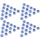 thumbnail image 3 of 100 piezas de resina práctica Oblate Blue Evil Eye Beads cuentas traseras planas para hacer joyas DIY Scrapbooking (6 x 6 mm), 3 of 5