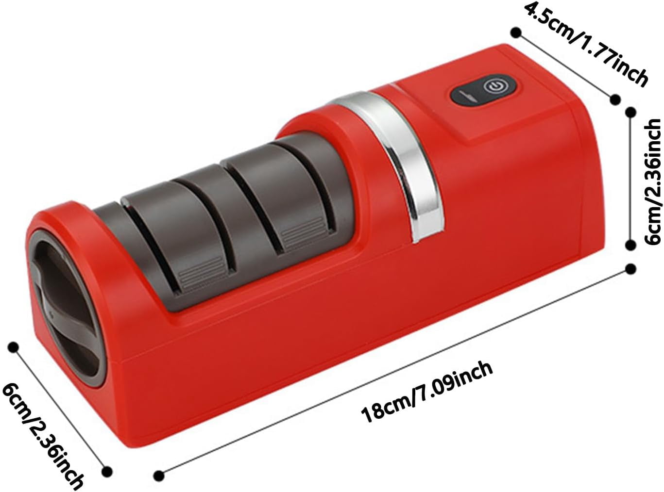 2026 New Automatic Kitchen Knife Sharpener, Upgraded USB Rechargeable Cordless Electric Knife Sharpener, Sharpening System with Diamond Grinding Wheel & Strong Suction Base