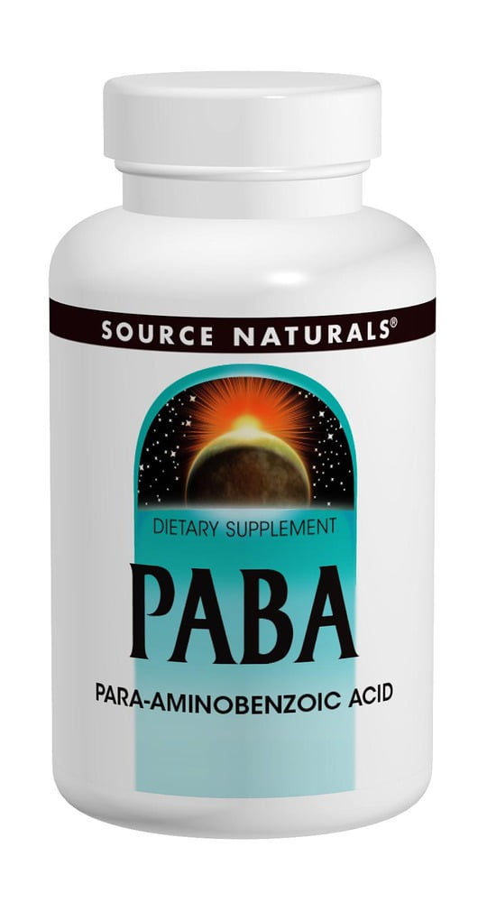 PABA 100mg Source Naturals, Inc. 100 Tabs