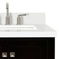 thumbnail image 4 of Ariel Cambridge 37 In. Right Offset Rectangle Sink Vanity With White Quartz Countertop In Espresso, 4 of 10